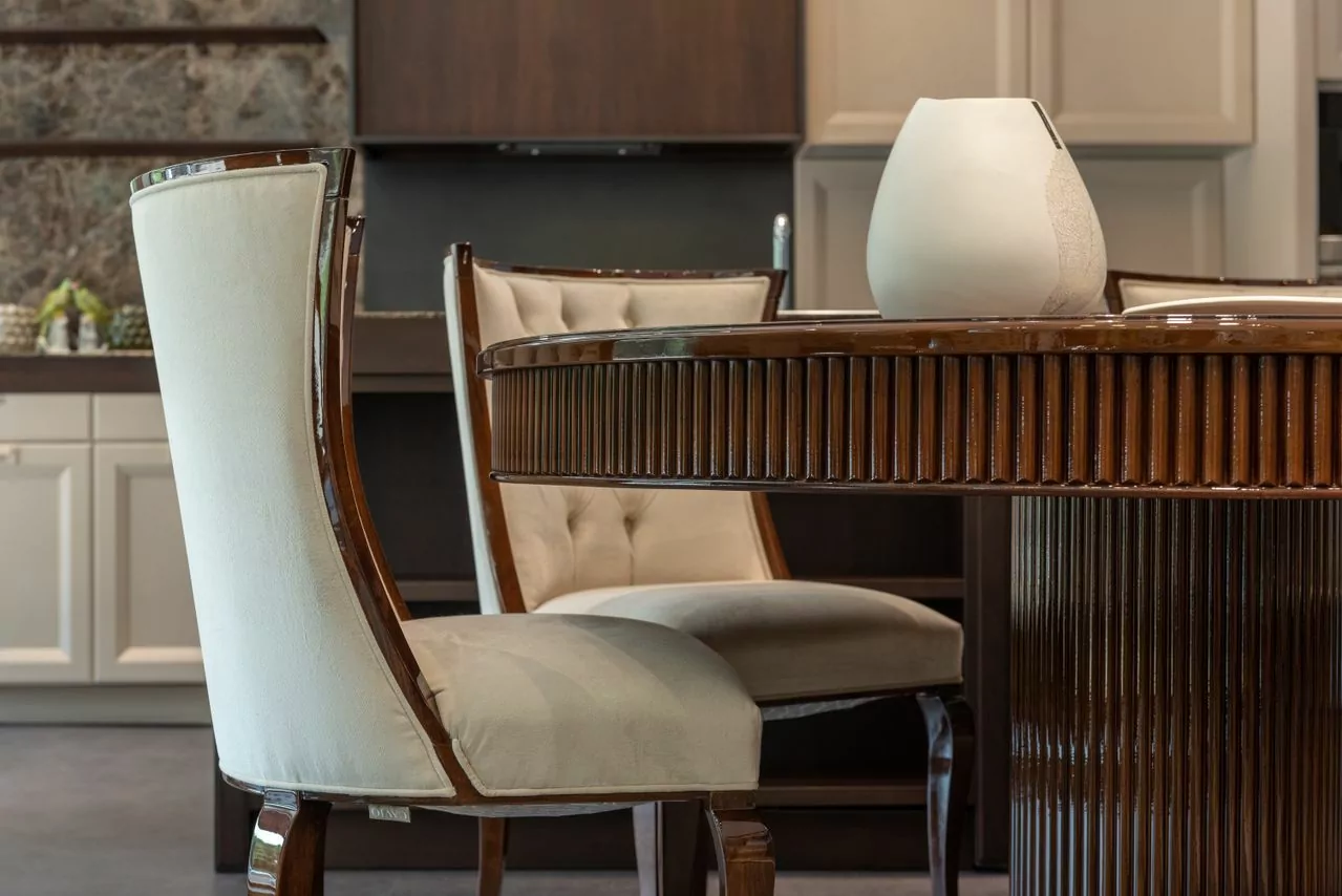 Artisan detailing on premium wooden furniture
