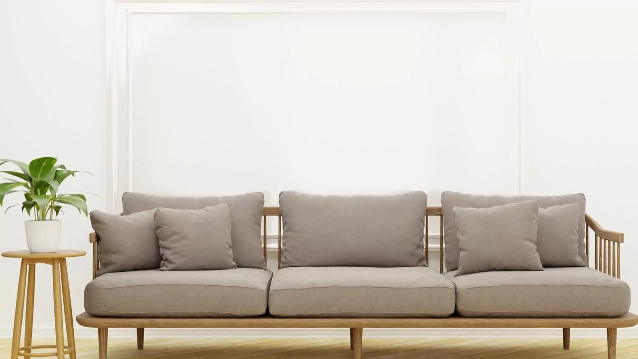Close-up of premium hardwood furniture texture